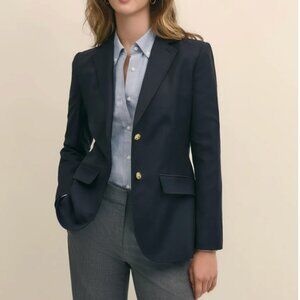 Brooks Brothers 2 Button Wool Blazer - Navy - Size 2